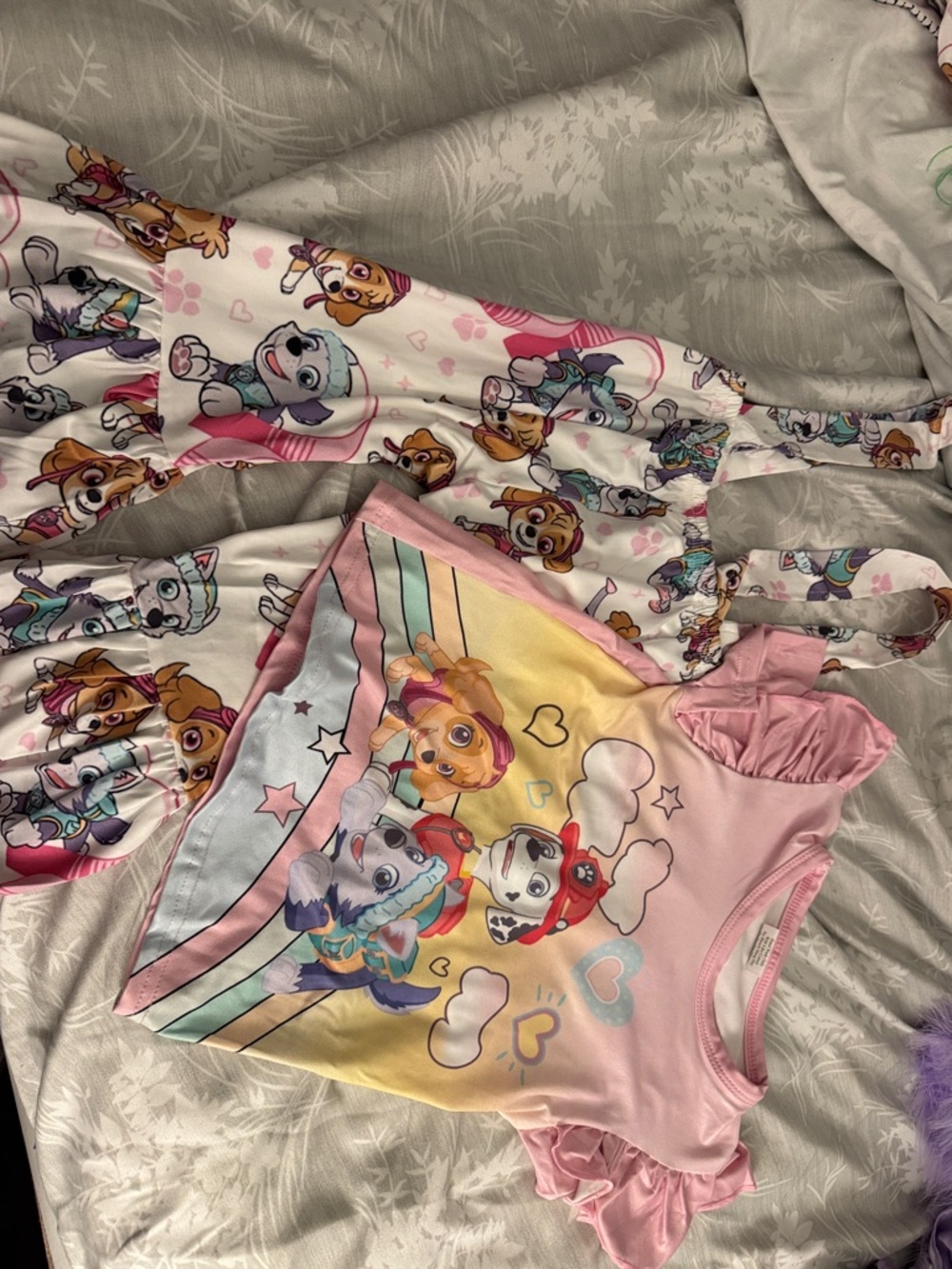 Paw Patrol Girls Pajama Set - Pink, White, Pastel